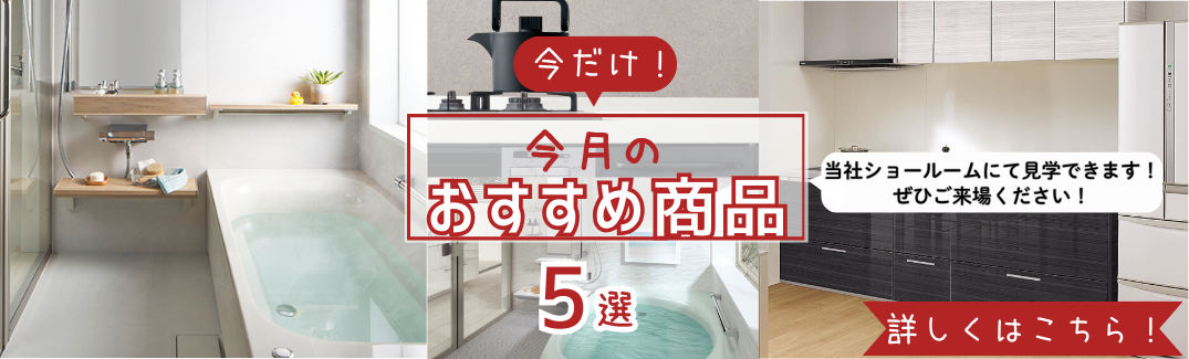 今月のおすすめ商品はこちら
